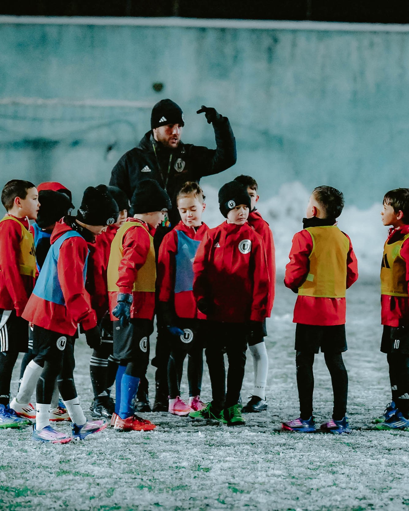 Echipa 2018 Negru pe terenul de fotbal